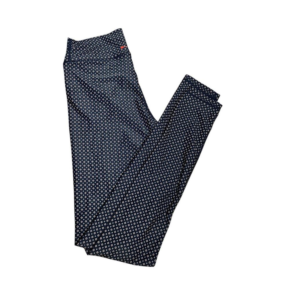The Upside Navy Red Patterned Leggings Yoga Pants Size S US 6